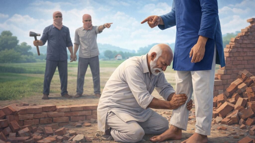 Ambedkar Nagar land dispute video goes viral.