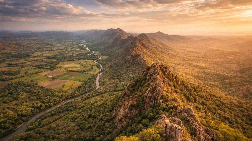 The Aravalli mountain range is facing potential threats.