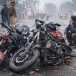 Two motorcycles collided head-on in the Haswar police station area.
