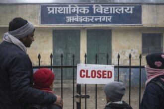 ambedkar nagar me class 8 tak school band