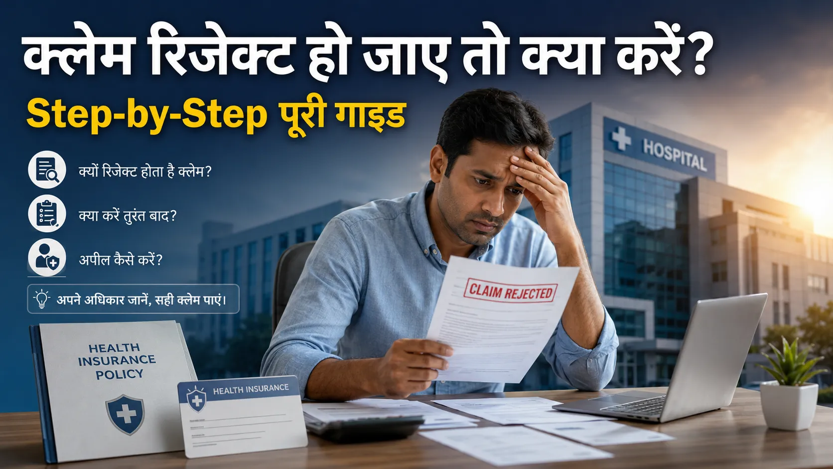 Health insurence clam riject ho jaye to kya kar