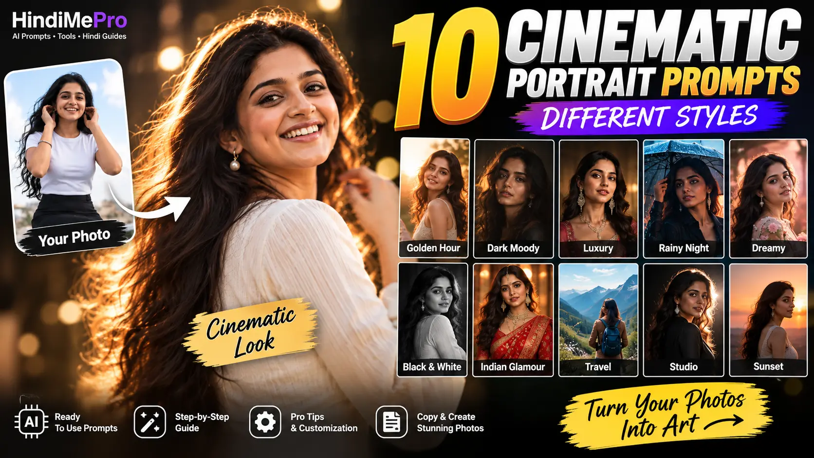 10 Best Cinematic Portrait Prompts for AI Photos