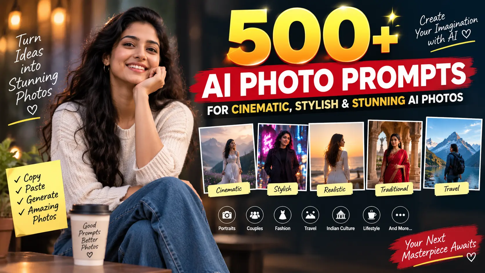500+ AI Photo Prompts for Stunning & Cinematic AI Images