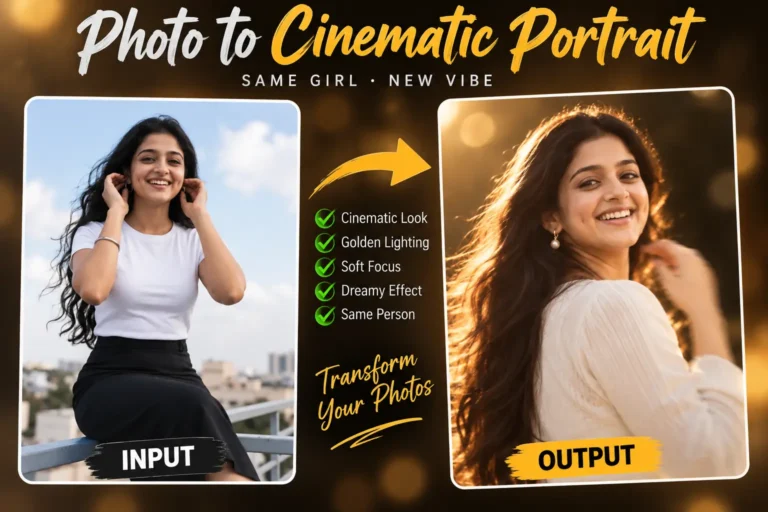 Photo Ko Cinematic Portrait Mein Kaise Convert Karein – AI Prompt