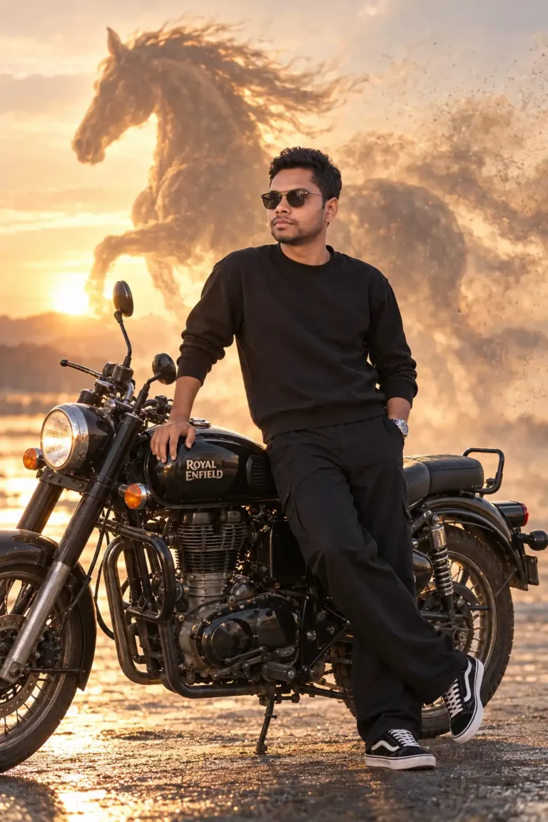 Royal Enfield Cinematic AI Photo Prompt