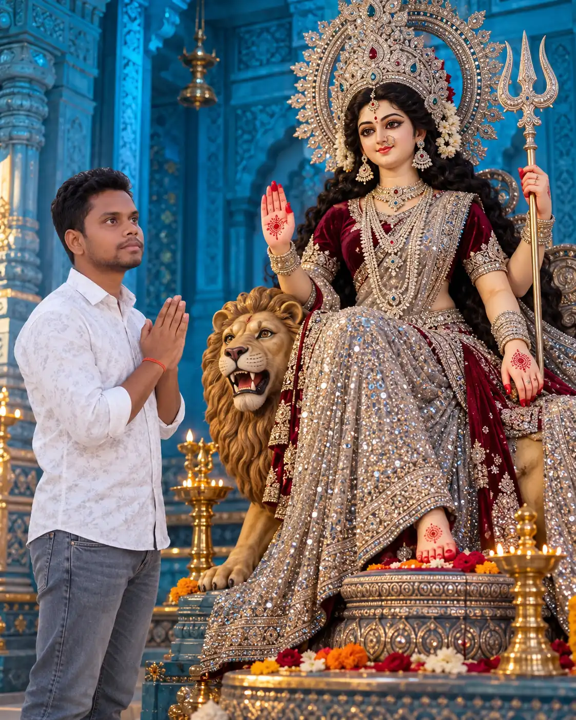 Durga Puja AI Image Prompt