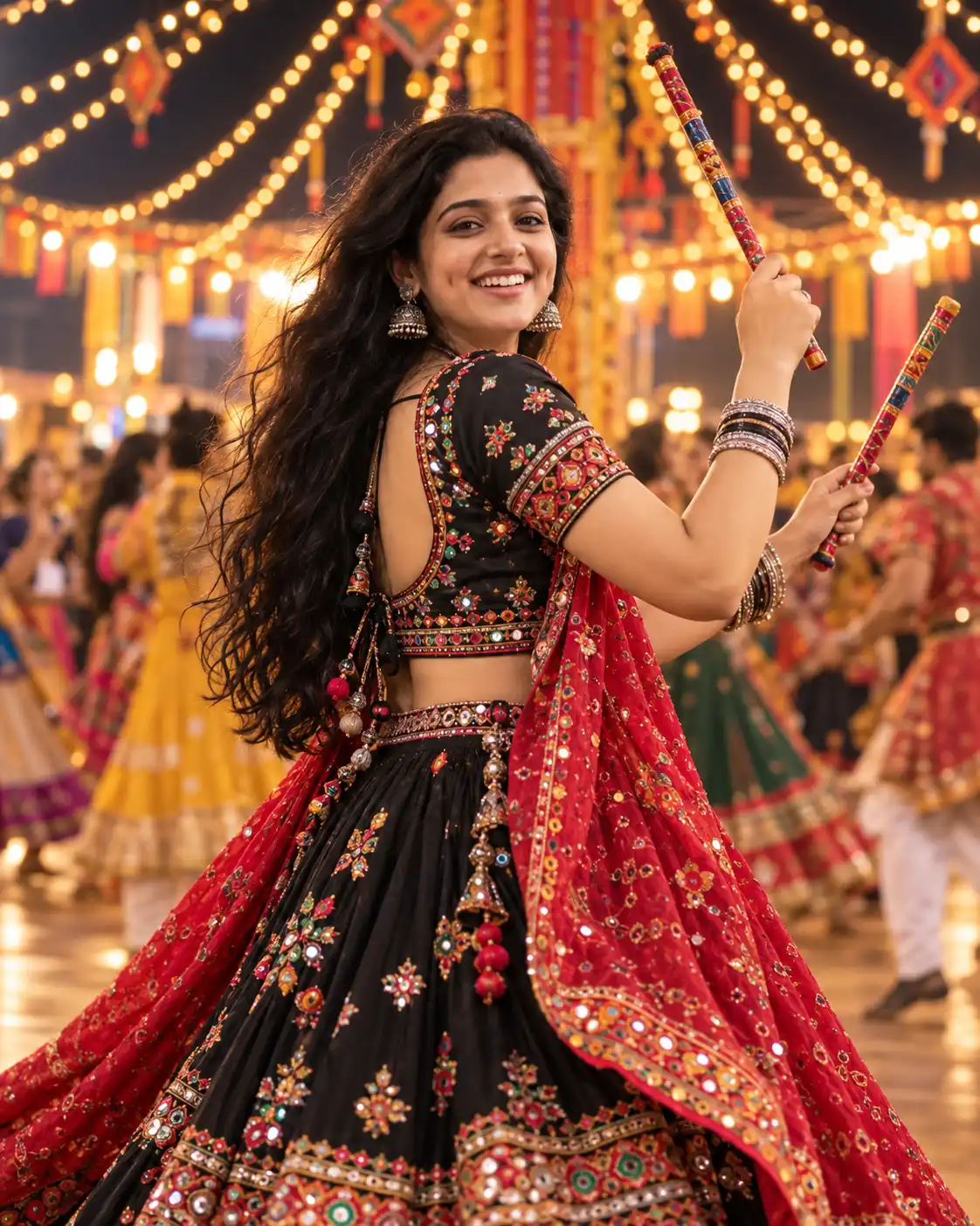 Navratri Garba Girl AI Prompt